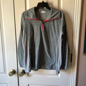 Columbia Gray Fleece Jacket XL